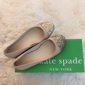 Kate Spade SZ 7.5 glitter flat